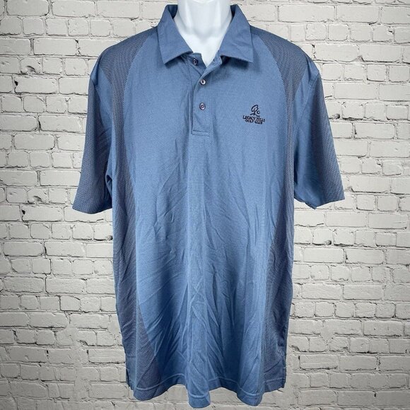 Tehama Legacy Hills Golf Club Polo Short Sleeve Blue Shirt Button Up Size 2XL - Picture 1 of 14